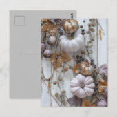 秋グリーティングカードエレガントカボチャ ポストカード (正面/裏面)