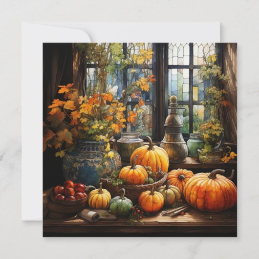 秋グリーティングカード (正面)