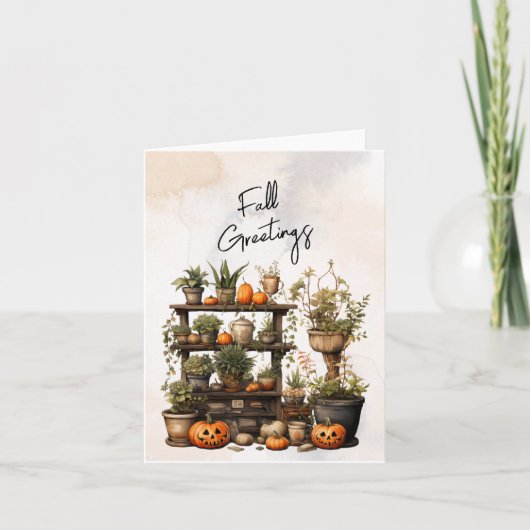 秋グリーティングハロウィーン カード (正面)