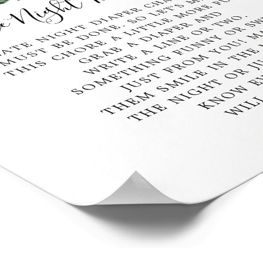 秋グリーンカボチャ最後の夜おむつゲーム ポスター (角)