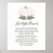 秋グリーンカボチャ最後の夜おむつゲーム ポスター (正面)