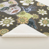 秋グリーンズドロリーフローラバイNatalie schorr シェルパブランケット (3/4)