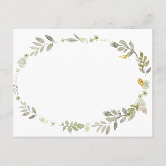 秋グリーンリーフローラカボチャアドバイスカード エンクロージャーカード (裏面)