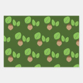 秋グリーンリーリーフ秋の時間 ラッピングペーパーシート (正面3)