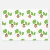 秋グリーンリーリーフ秋の時間 ラッピングペーパーシート (正面2)