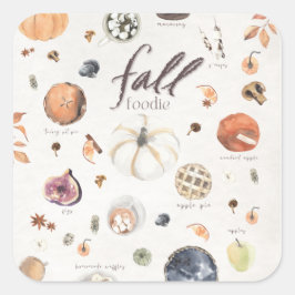 秋グルメバケットリスト感謝祭ディナー スクエアシール