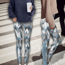 秋グレー抽象芸術ボタニカルパーソナライズ名