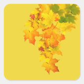 秋グローリースクエアステッカー スクエアシール (正面)