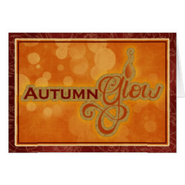 秋グロー秋シーズングリーティングカード