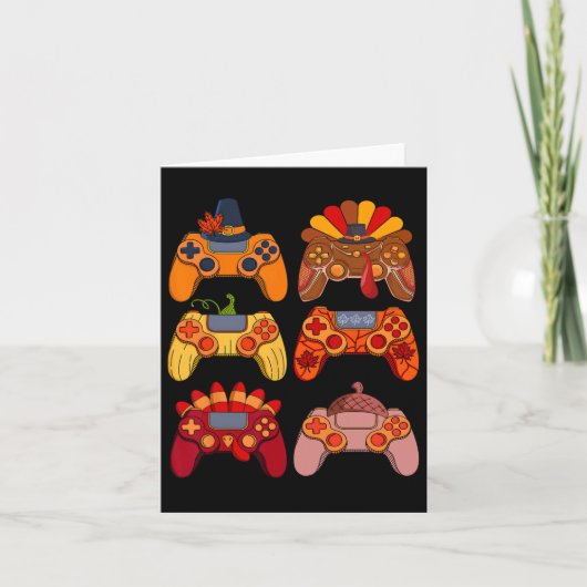 秋ゲームビデオゲーム七面鳥感謝祭の日1 カード (正面)