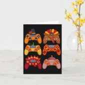 秋ゲームビデオゲーム七面鳥感謝祭の日1 カード (黄色い花)