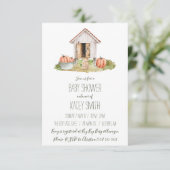 秋コッタゲコアチキンコープガーデンベビーシャワー 招待状 (スタンド正面)