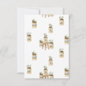 秋コッタゲコアチキンコープガーデンベビーシャワー 招待状 (裏面)