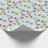 秋コテージコーレハロウィーンエステティック ラッピングペーパー (角)