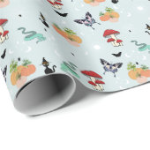 秋コテージコーレハロウィーンエステティック ラッピングペーパー (ロールコーナー)