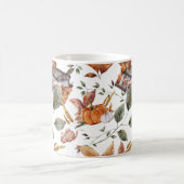 秋コテージサンクスギビングオレンジブラウンホーム コーヒーマグカップ (中央)