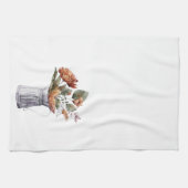 秋コテージトゥープムコッパーフローラ キッチンタオル (横)