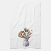 秋コテージトゥープムコッパーフローラ キッチンタオル (縦)