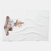 秋コテージトゥーペパンパスフローラ キッチンタオル (横)