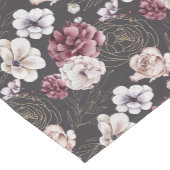 秋コテージファームハウスサンクスギビングパープル金ゴールド ミディアムテーブルランナー (コーナー)