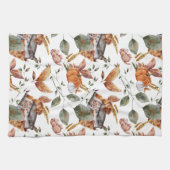 秋コテージファームハウスサンクスギビングフローラパンプキン キッチンタオル (横)