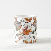 秋コテージファームハウスサンクスギビングフローラパンプキン コーヒーマグカップ (中央)