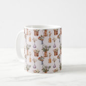 秋コテージファームハウスサンクスギビングフローラ銅 コーヒーマグカップ (正面左)