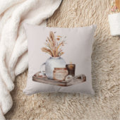 秋コテージファームハウスサンクスギビング金ゴールドフローラ クッション (ブランケット)