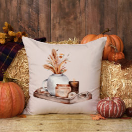 秋コテージファームハウスサンクスギビング金ゴールドフローラ クッション