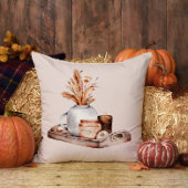 秋コテージファームハウスサンクスギビング金ゴールドフローラ クッション