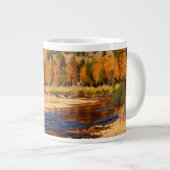 秋コロラドかわいらしマウンテンストリーム ジャンボコーヒーマグカップ (正面右)