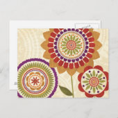 秋コンテンポラリーの花 ポストカード (正面/裏面)