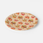 秋コージーパンプキンスパイス紙プレート ペーパープレート (アングル)