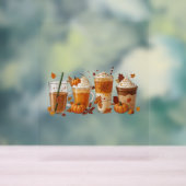 秋コーヒーカボチャ アクリルサイン (ニュートラル)