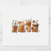 秋コーヒーカボチャ スパークリングワインラベル (シングルラベル)