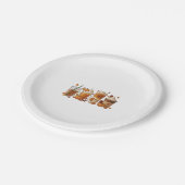 秋コーヒーカボチャ ペーパープレート (アングル)