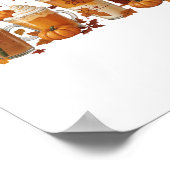 秋コーヒーカボチャ ポスター (角)