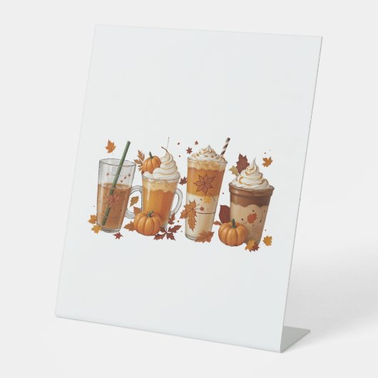 秋コーヒーカボチャ 台座サイン (正面)