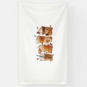 秋コーヒーカボチャ 横断幕 (縦)