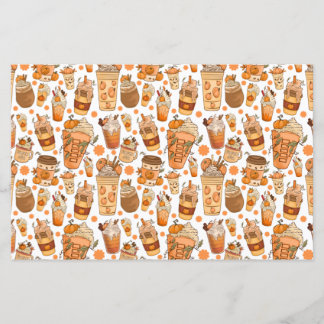 秋コーヒーラテパンプキンパターン