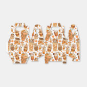 秋コーヒーラテパンプキンパターン フェイバーボックス (折り畳みなし)