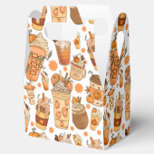 秋コーヒーラテパンプキンパターン フェイバーボックス (オープン)