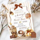 秋コーヒー何か甘いものは赤ちゃんシャワーを醸造している 招待状