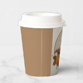 秋コーヒー紙カップ蓋付き 紙コップ (右)