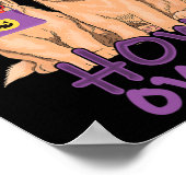 秋ゴールデンレトリエバーラバーハロウィンハッピーハウル –  ポスター (角)