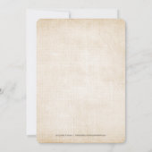 秋ゴールデン&オレンジブライダルシャワー 招待状 (裏面)