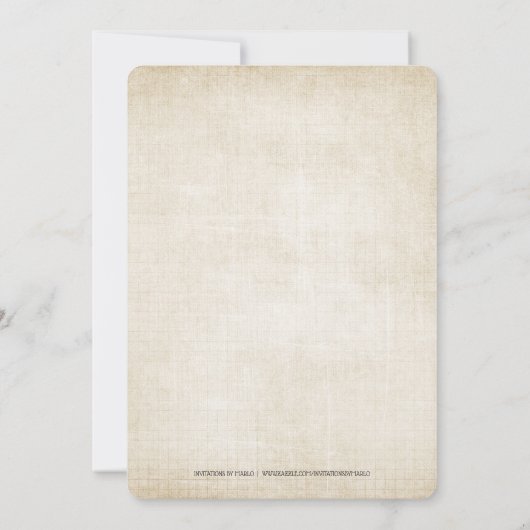 秋ゴールデン&オレンジブライダルシャワー 招待状 (裏面)