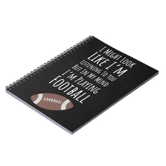 秋サッカーギフトアイディア選手ファン秋 ノートブック (左側)