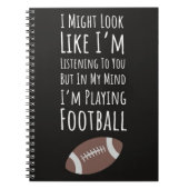 秋サッカーギフトアイディア選手ファン秋 ノートブック (正面)