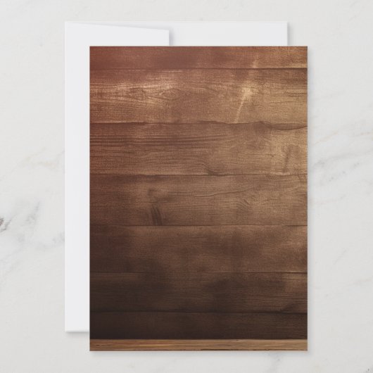 秋サッカータッチダウン小さな足指ベビースシャワー 招待状 (裏面)